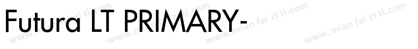 Futura LT PRIMARY字体转换